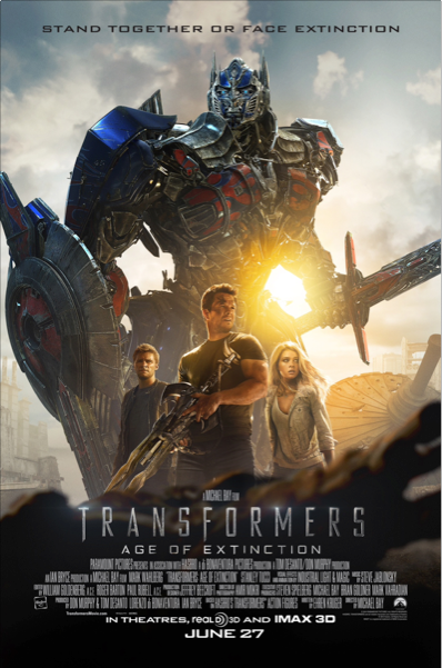 transformers age of extinction movie poster