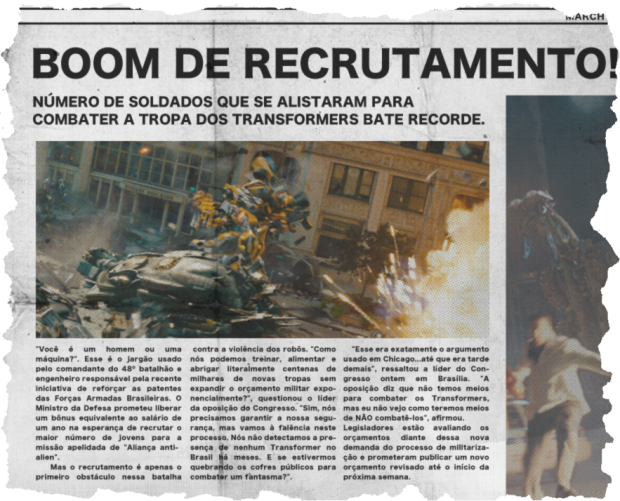 transformers age of extinction viral marketing newspaper_brasilia
