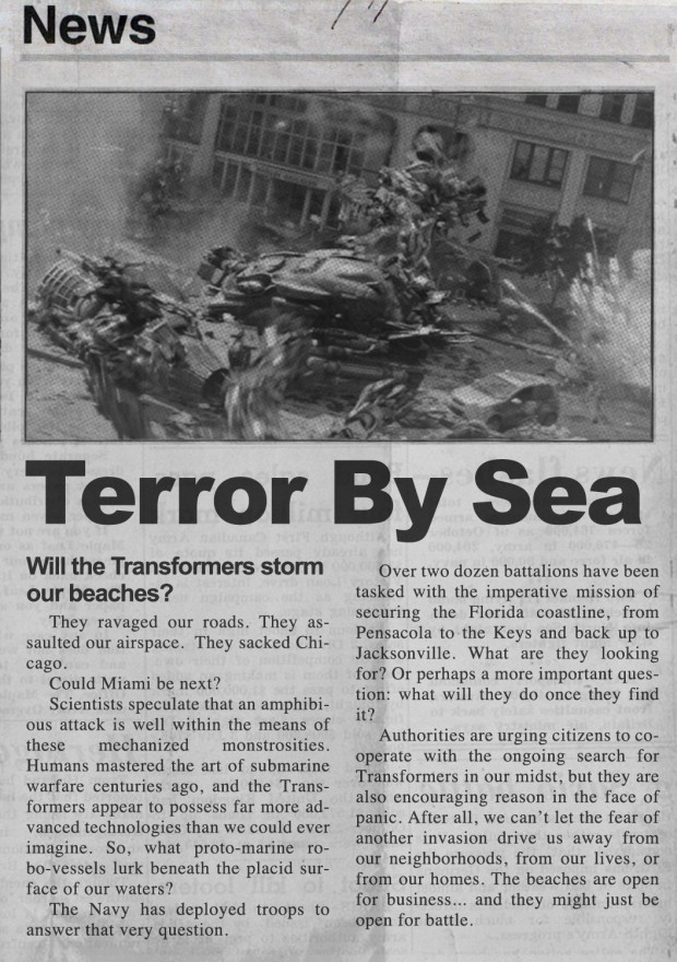 transformers age of extinction viral marketing newspaper_florida