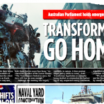 transformers age of extinction viral marketing newspaper_sydney
